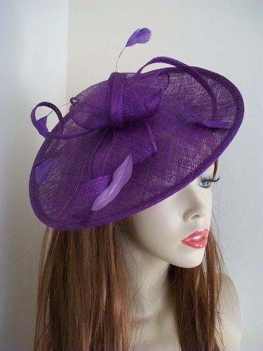 Purple Hatinator Fascinator Hat