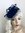 Navy Lace Pillbox Fascinator hat