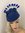 Cobalt Blue Pillbox Feather Hat