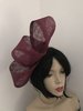 Burgundy/Plum Loop Fascinator Hat
