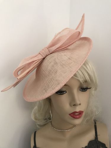 Nude/Blush Pink Saucer Hat