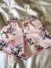 Pink Floral Slouchy Shorts