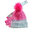 Pink Grey Hat&Gloves