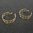 Gold Hoop Geometric Earrings