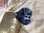 Blue white marble scrunchie