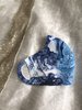 Blue White Marble Face Mask