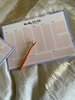 Weekly Planner - Schedule Pad
