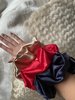 Set of 3 scrunchies: Nude, Navy and Red